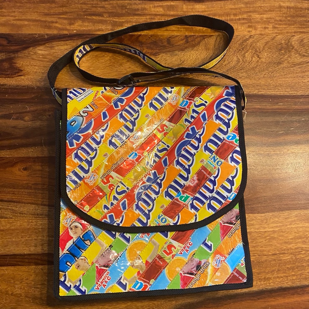 Vintage Upcycled Bazura Messenger Bag
